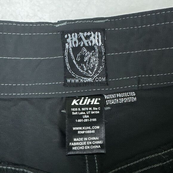 Kuhl Pants Mens 38x32 Renegade Stealth Convertible Cargo Zip Off Charcoal Hiking - Picture 3 of 11